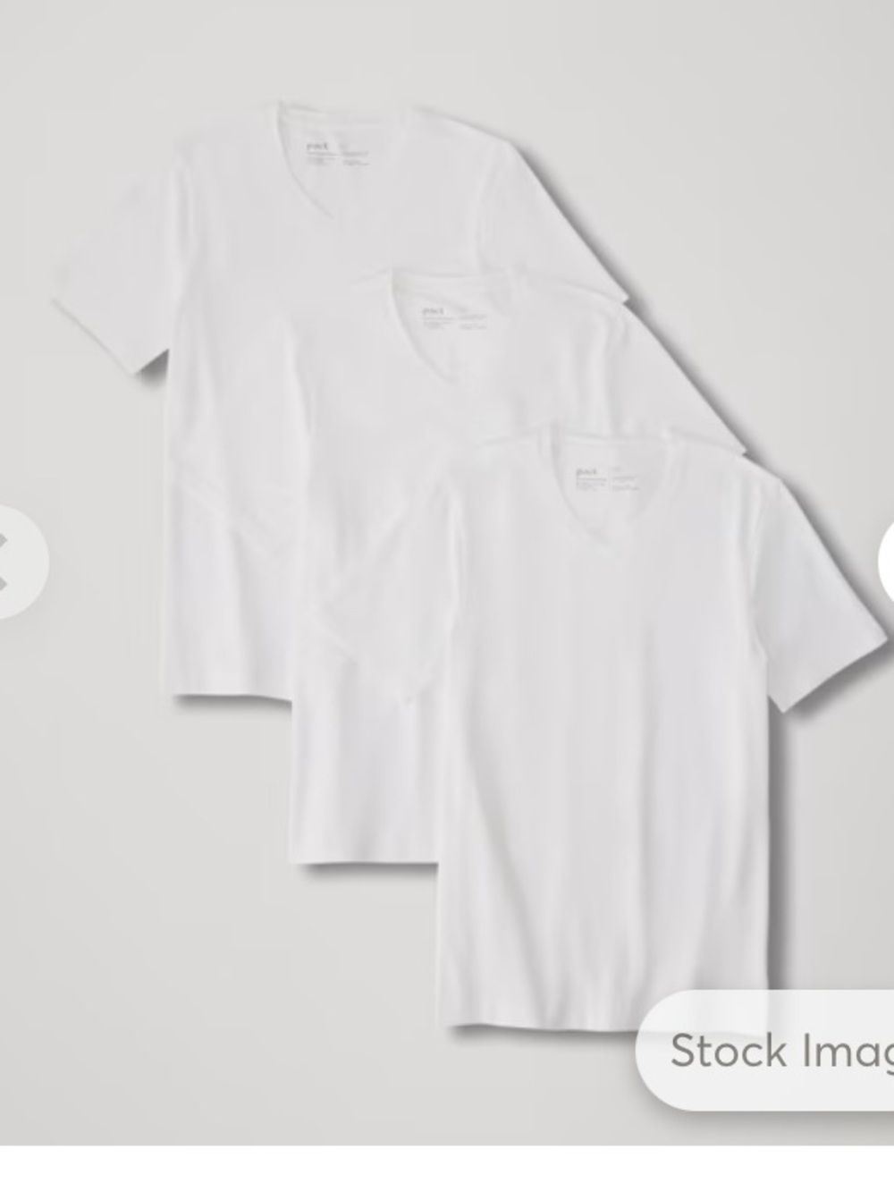 Pact 3-Pack Men’s Cool Stretch V-Neck Undershirt Set